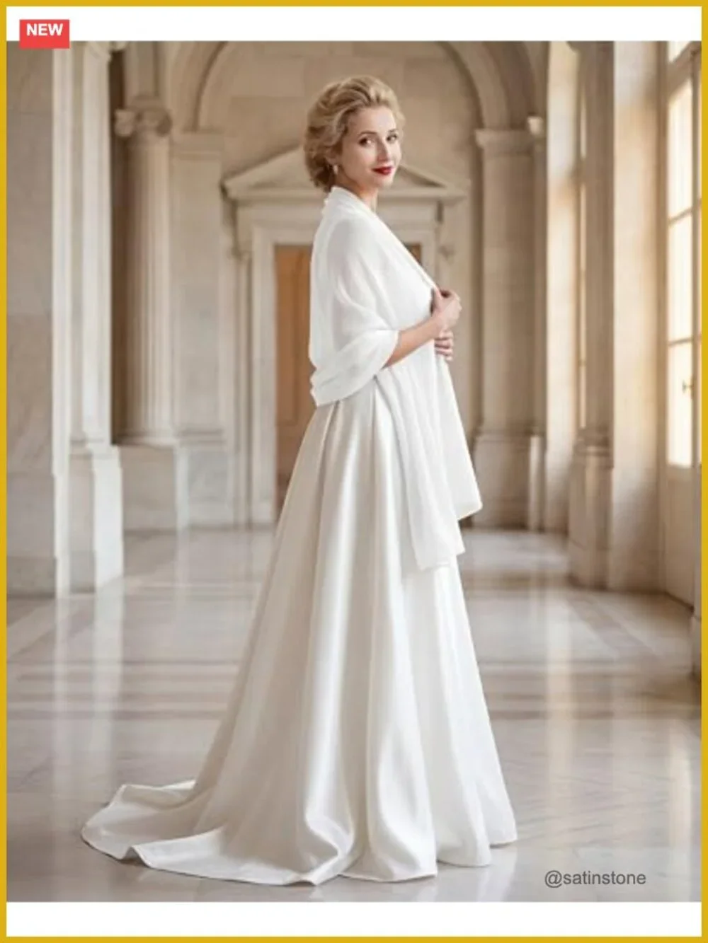 Women's Velvet Shawl Wrap for Evening Dresses Wedding Bridal Scarf Cover Up